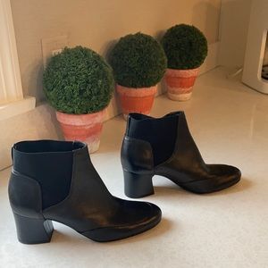 Womens  Naturalizer leather black dress boots size 8